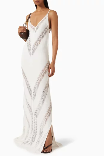 Mimi Maxi Dress in Mesh-knit