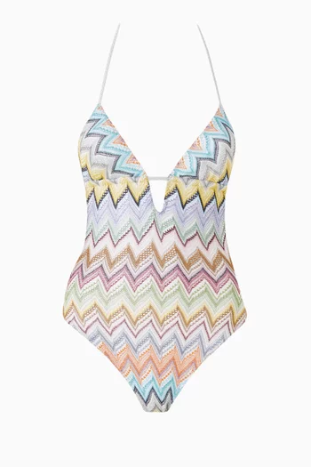 Chevron One-piece Swimsuit