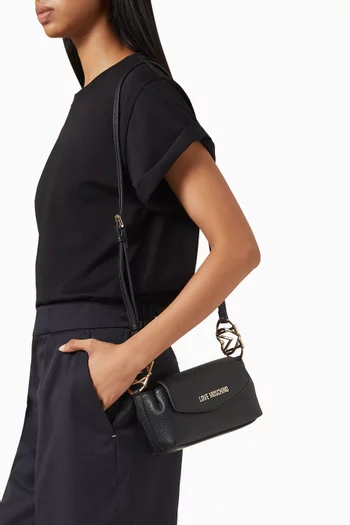 Small Jewel Crossbody Bag in Faux Leather