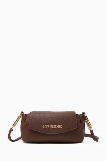 Small Quilted Camera Bag in Leather