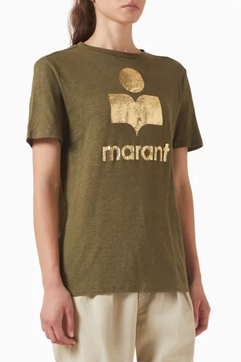 Zewel Logo T-shirt in Linen