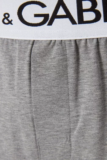 Logo Boxer Shorts in Stretch Cotton