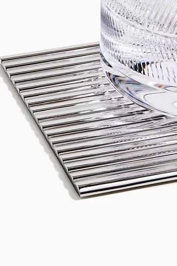 Thorpe Coasters in Stainless Steel, Set of 4