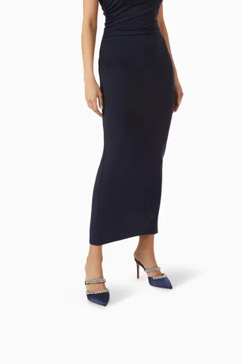 Autumn 90 Embellished Mules in Satin