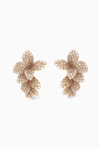 Stella in Fiore Diamond Earrings in 18kt Gold