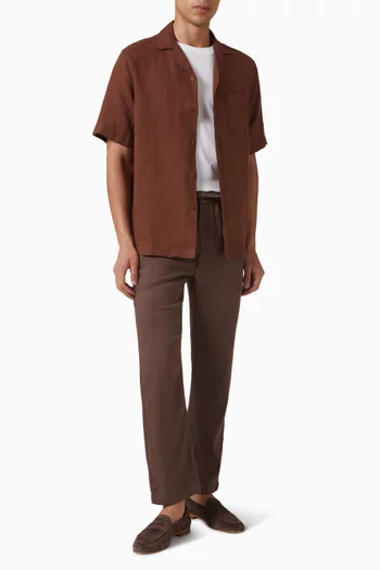 Oscar Chino Pants in Linen & Cotton