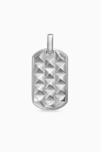 Pyramid Tag Pendant in Sterling Silver