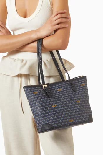 Daily Battle 27 Tote Bag in Canvas & Leather