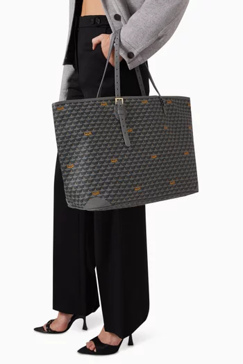 Daily Battle 41 Tote Bag in Canvas & Leather