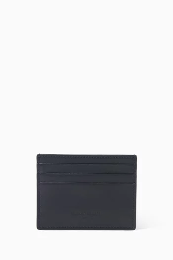 Logo Card Holder in Leather