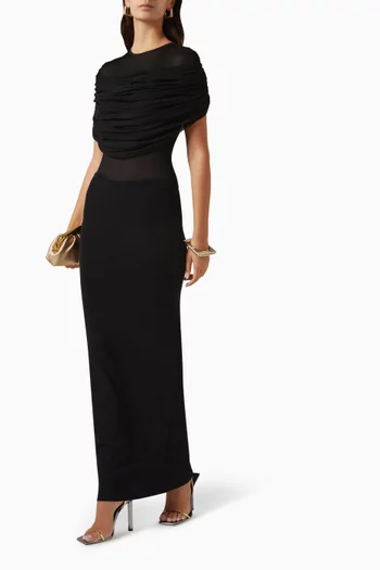 Maparadita Column Maxi Skirt in Compact-knit