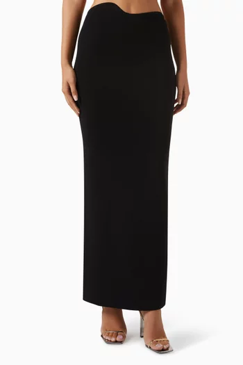 Maparadita Column Maxi Skirt in Compact-knit