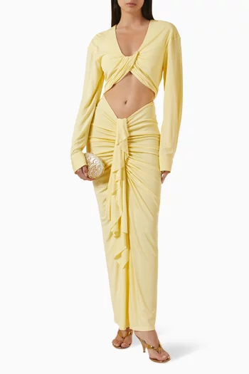 Vivenda Drape Front Top in Viscose