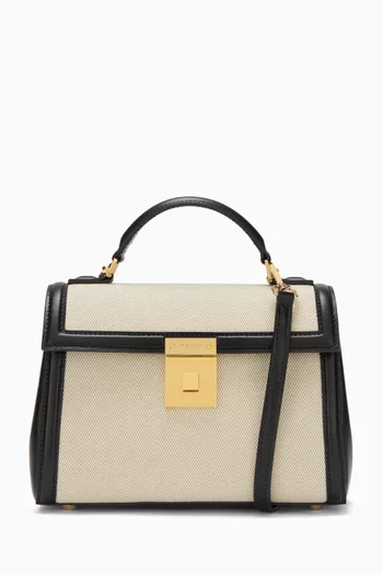 Paris Top-handle Bag in Canvas & Leather