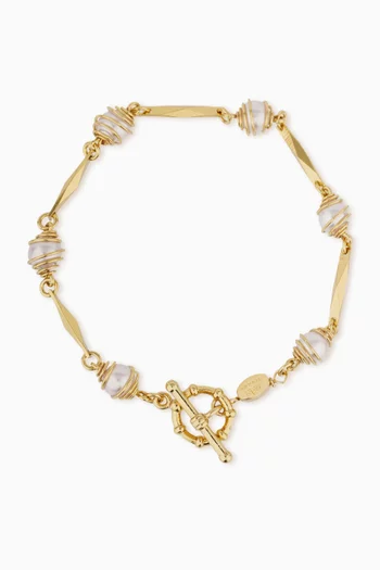 Perla Bracelet in Gold-plated Metal