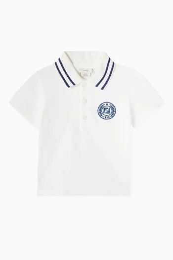 Logo Polo Shirt in Cotton Jersey