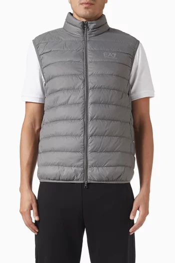 Quilted Puffer Vest in Nylon
