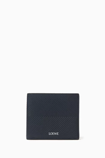 Bifold Wallet in Textured Calfskin