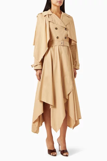 Casia Trench Coat in Cotton