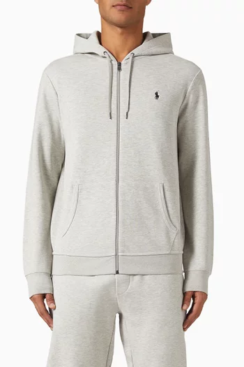 Classic Logo Zip Hoodie in Cotton-blend