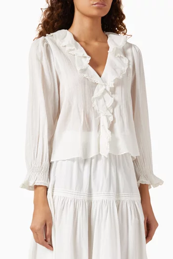 Hardy Ruffle Top in Organic Cotton