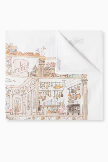 Dollhouse Carré Blanket in Organic Cotton