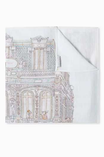 Chateau Choux™ Carré Blanket in Organic Cotton