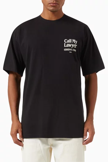 Call My Lawyer T-shirt in Cotton-jersey