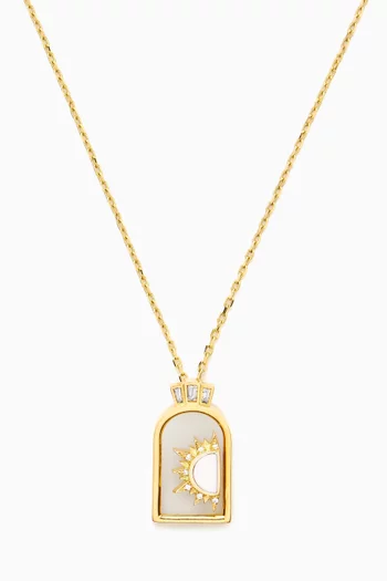 Shams Pendant Necklace in 18kt Yellow Gold