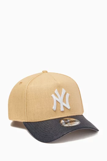 x New York Yankees 9FORTY Cap in Raffia