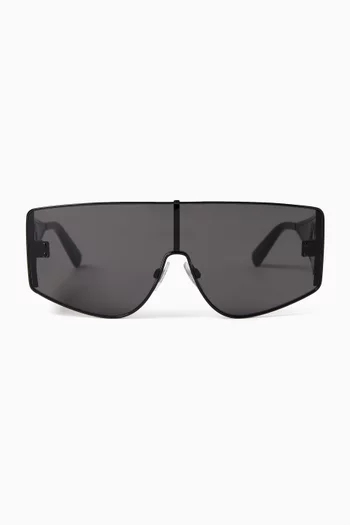 DNA Mask Square Sunglasses in Metal