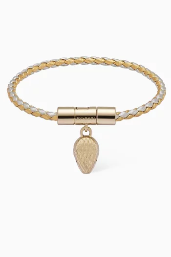 Serpenti Forever Bracelet in Braided Leather