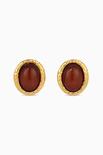 Beverly Clip-on Earrings in 18kt Gold-plated Metal