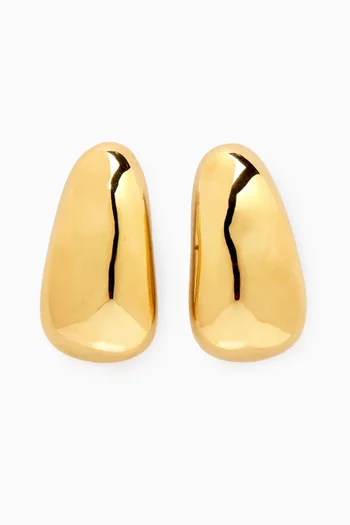 Beanie Earrings in Gold-plated Metal
