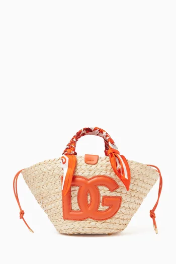 Small Kendra Tote Bag in Raffia