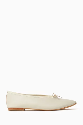 Lilouh Ballet Flats in Smooth Leather