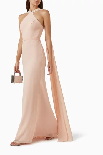 Cape Gown in Crepe