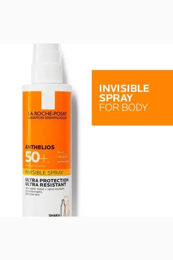 بخاخ للجسم واقي للشمس أنثيليوس غير مرئي بعامل حماية SPF50‎+‎،‏ 200 ملل