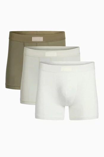 Cotton 3" Boxer Briefs, Set of 3