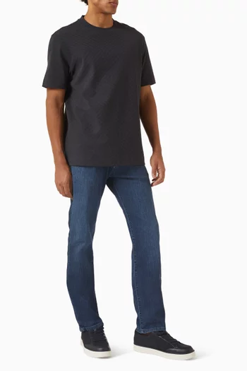 Diamond Jacquard T-shirt in Cotton