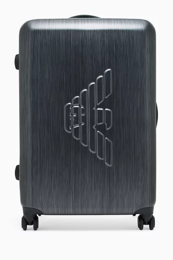 Macro Logo Large Trolley Suitcase
