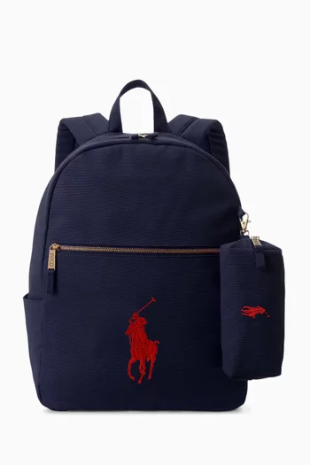 Polo Pony Backpack in Canvas