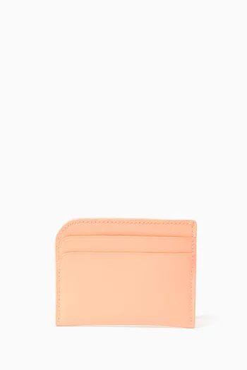 Devin Card Holder in Saffiano Leather