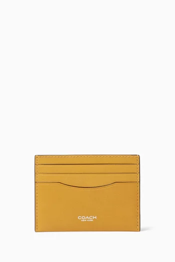 Flat Card Case in Leather