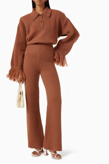 Large Pants in Wool-knit