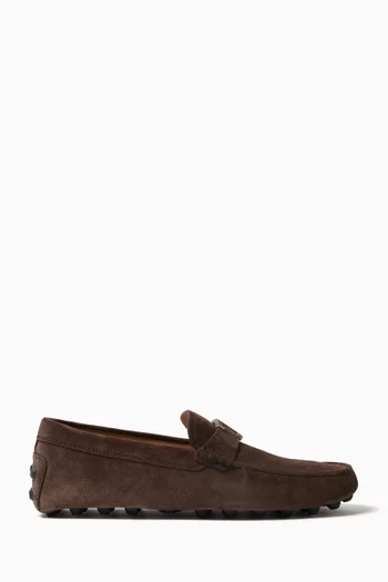 Gommino Bubble Loafers in Suede