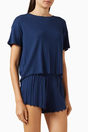 Pointelle T-shirt in  TENCEL™ Modal Blend