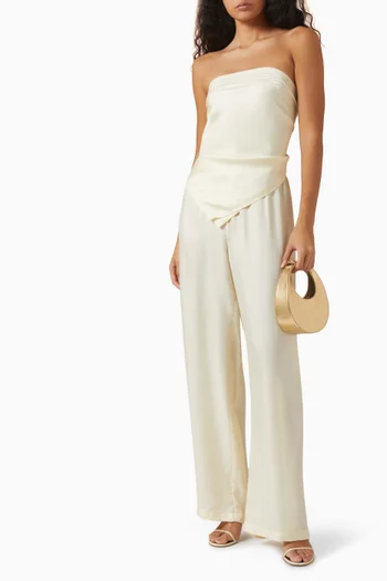 Fluid Scarf Top in Twill