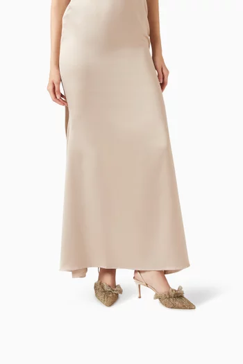 Franca 75 Mules in Satin & Lace
