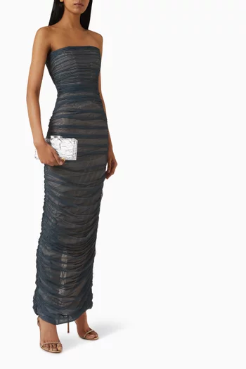 Harmony Midi Dress in Taffeta & Tulle